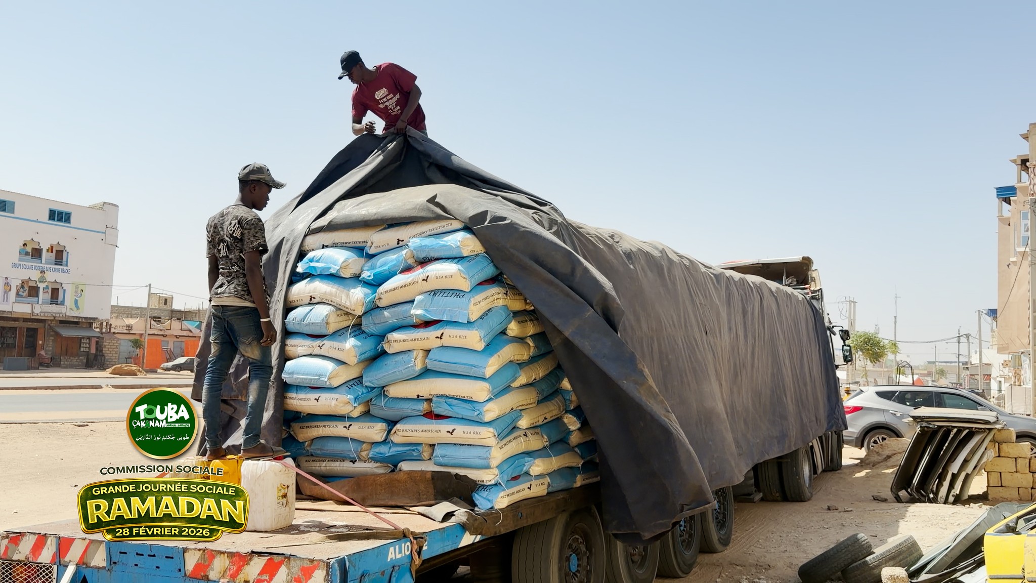 50 TONNES DE RIZ POUR LA COMMISSION SOCIALE DE TOUBA CA KANAM